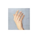 Alianza de oro blanco 5B405T