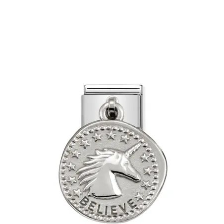 Composable Classic CHARMS WISHES acero y plata 925 (02_Unicornio BELIEVE)