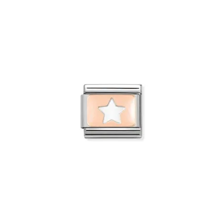 Composable Classic PLACAS acero y oro 9k CUSTOM (09_Estrella negativa)