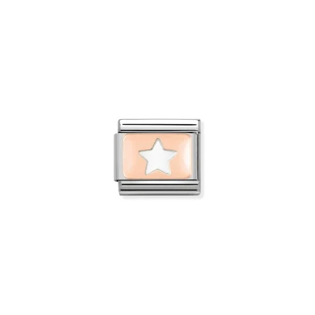 Composable Classic PLACAS acero y oro 9k CUSTOM (09_Estrella negativa)