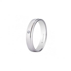 Alianza oro blanco y diamante 5B45473D