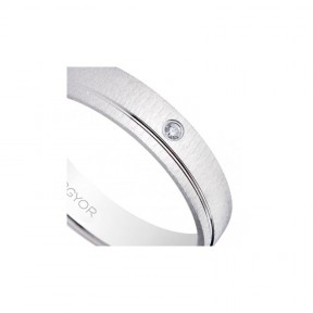 Alianza oro blanco y diamante 5B45473D 2