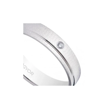 Alianza oro blanco y diamante 5B45473D