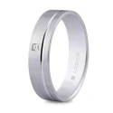 Alianza o. blanco 5mm diamante 5B50316P