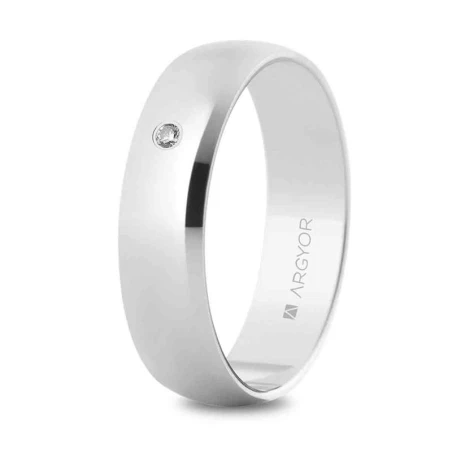 Alianza de oro blanco 5B505D