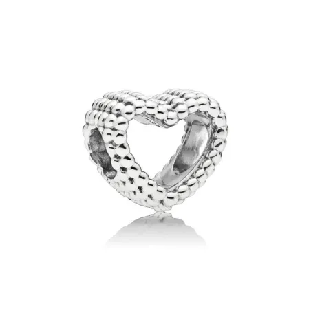 Charm en plata de ley Corazón Moldeado