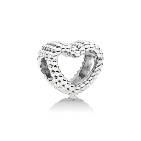 Charm en plata de ley Corazón Moldeado