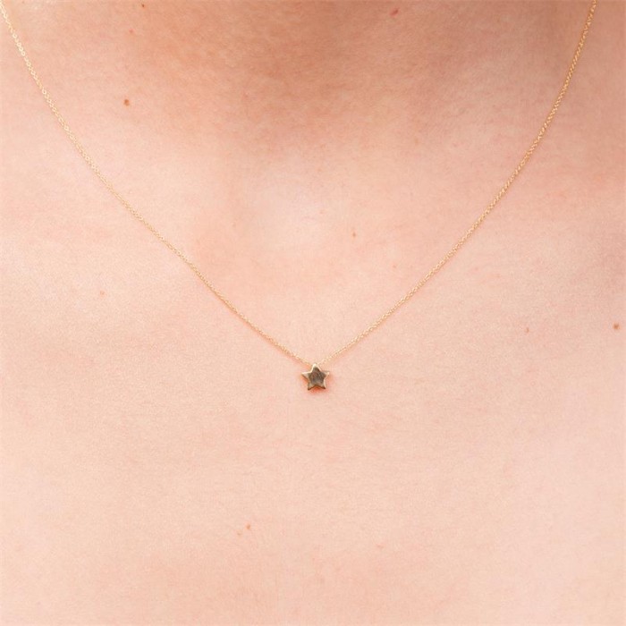 Gargantilla de oro Mujer de Estrella pequeña GD006OA.00