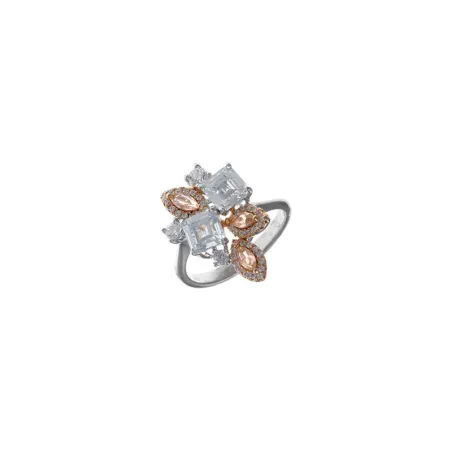 Anillo Salvatore Plata Baño Rodio y Circonitas 112S0244