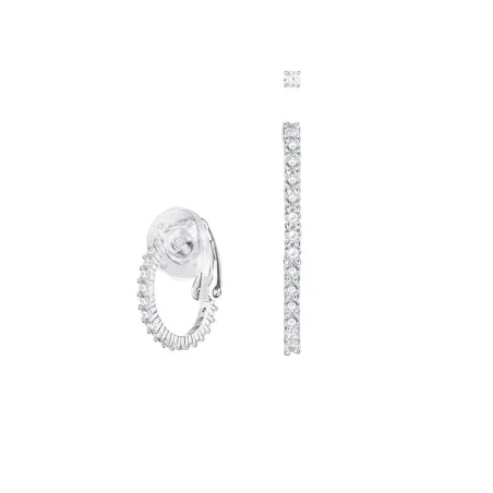 Pendientes Swarovski Vittore Mujer Baño Rodio y Cristal Blanco 5382029