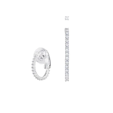Pendientes Swarovski Vittore Mujer Baño Rodio y Cristal Blanco 5382029