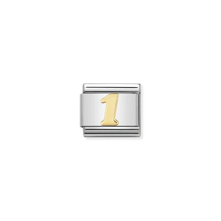 Componible Classic NUMEROS acero y oro de 18k (01_1)