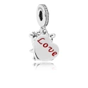 Charm colgante de Minnie y Mickey con Amor