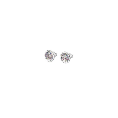 PENDIENTES LOTUS SILVER ÁRBOL DE LA VIDA CIRCONITAS COLORES