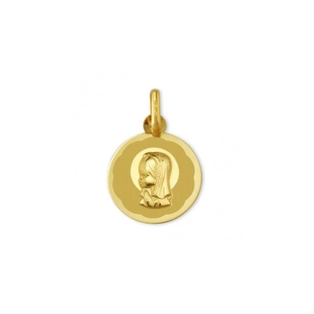 Medalla Argyor Oro Virgen niña redonda 1910104