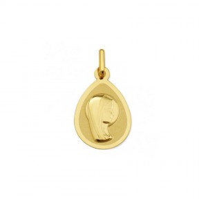 Medalla Oro Virgen velo y aureola 1911184