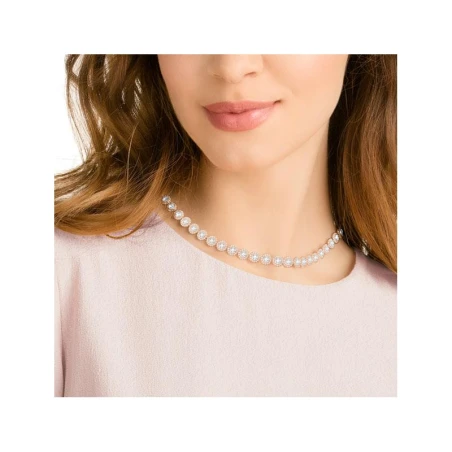 Collar Angelic, blanco, baño de oro rosa 5367845