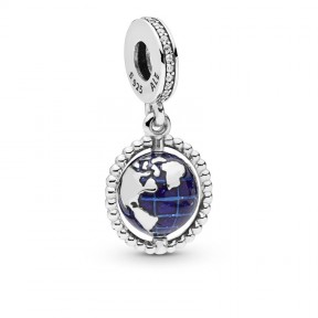 Charm PANDORA colgante Globo Giratorio 798021CZ 2
