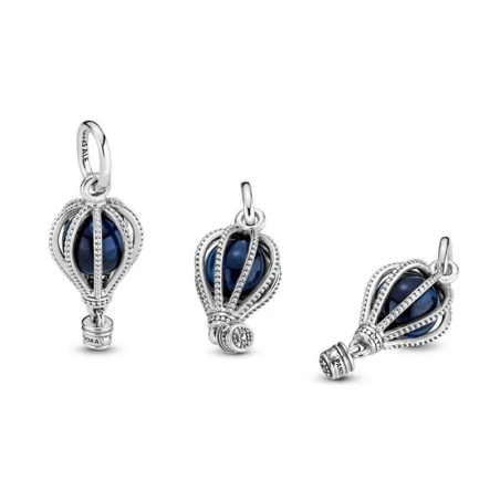 Charm PANDORA colgante Globo Aeroestático Azul 798064NMB