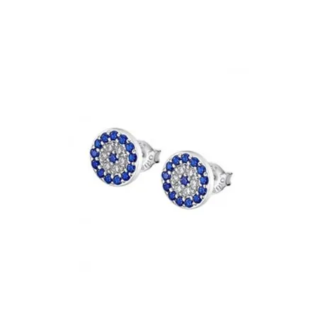Pendientes Lotus Silver Mystic Mujer Plata Circonitas Azules y Transparentes LP1969-4/1