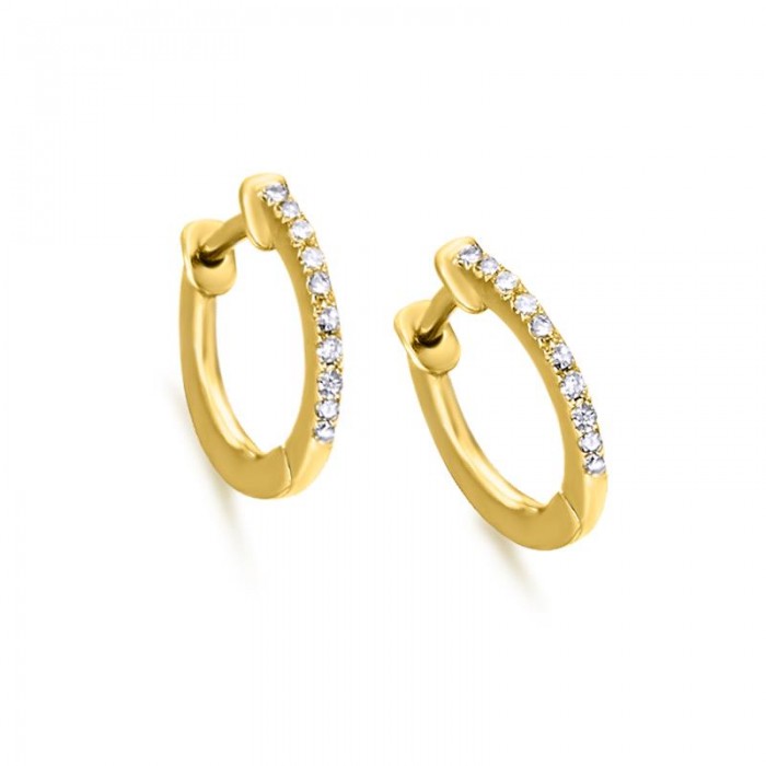 Pendientes LeCarré Mujer oro  aro con diamantes GB007OA.00
