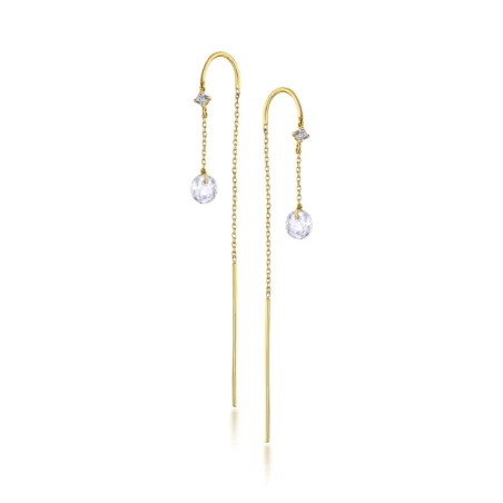 Pendientes Mujer Oro LeCarré Topacio blanco GB057OA.00