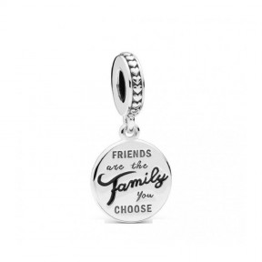 Charm Pandora colgante Los Amigos son Familia 798124EN16