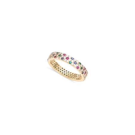Anillo Mayura bañado en oro de Arixs 12HW0080X