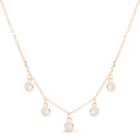 Gargantilla Luxenter Macadel Mujer Plata Baño Oro y Circonitas Brillantes NH205R0000