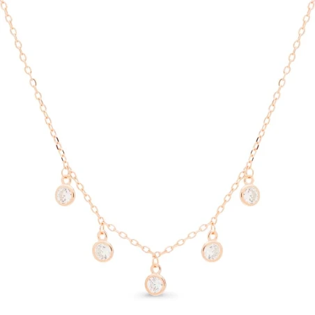 Gargantilla Luxenter Macadel Mujer Plata Baño Oro y Circonitas Brillantes NH205R0000