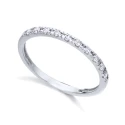 Anillo Le Carré Oro blanco 18 kt y Diamantes GA076OB