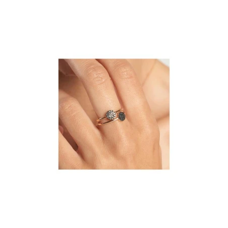 Anillo LeCarré Oro Amarillo Roseta Diamantes GA079OA