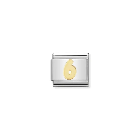 Componible Classic NUMEROS acero y oro de 18k 6