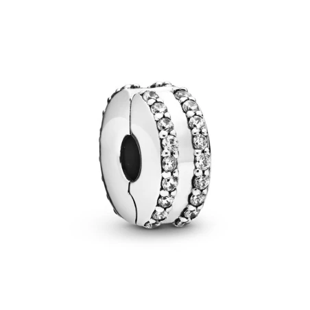 Clip Pandora Doble Línea en Pavé 798422C01