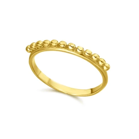 Anillo Le Carré Mujer Plata Baño Oro 12  LA121AM
