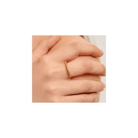Anillo Le Carré Mujer Plata Baño Oro 12  LA121AM