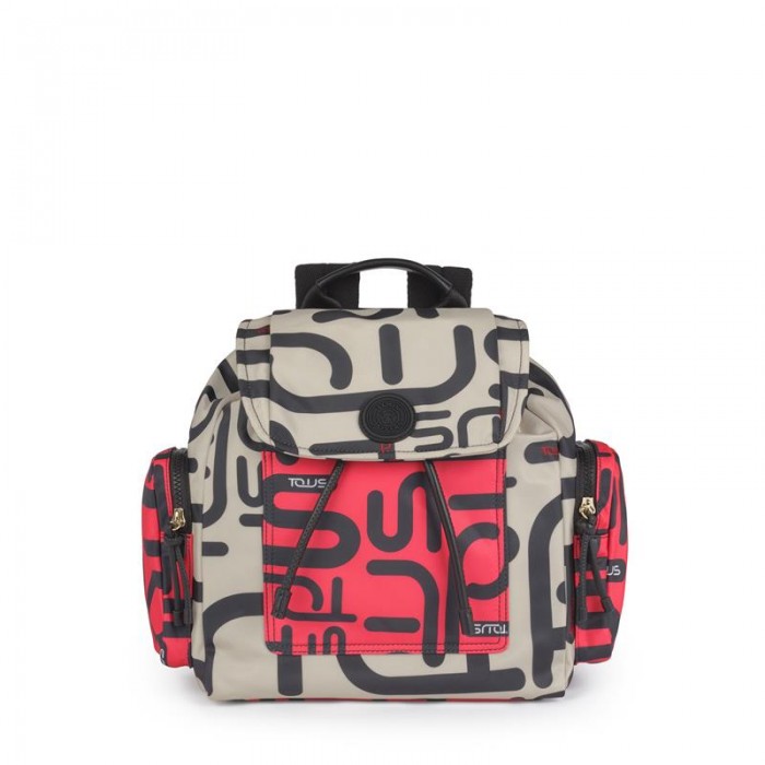 Mochila TOUS Mujer mediana Doromy Beige-Fucsia 2001184444