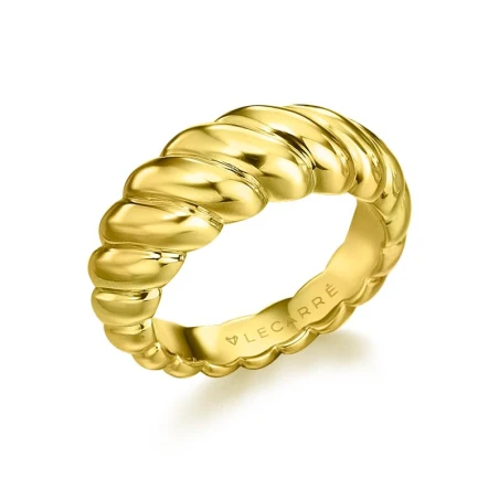 Anillo LeCarré Mujer Croissant Plata Baño Oro LA126AM