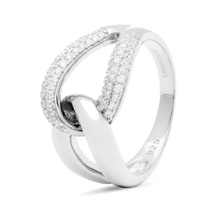 Anillo Luxenter Buwa Mujer Plata y circonitas O202900