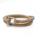 Pulsera caballero PIG&HEN  Steve. Camel