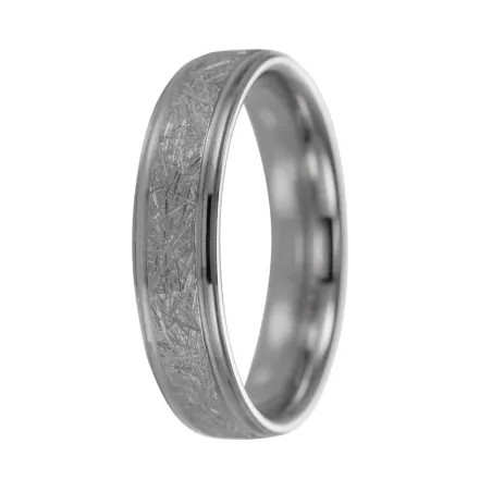 Alianza plata 4,5 mm tallada