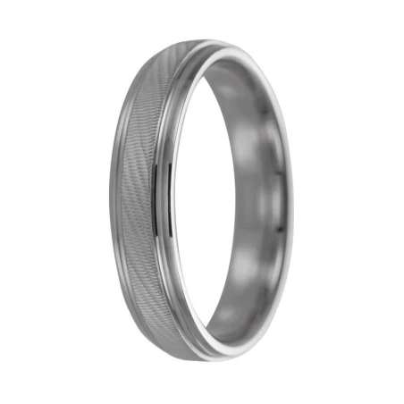 Alianza plata 3,5 mm tallada