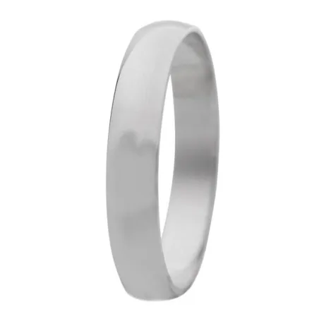 Alianza plata 3,5 mm lisa