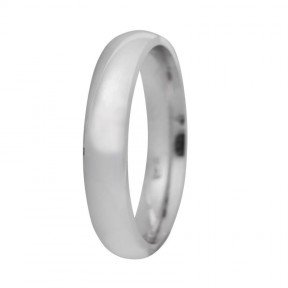 Alianza plata 4 mm lisa