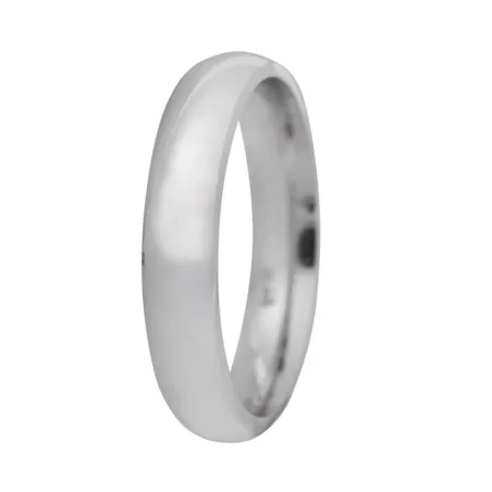 Alianza plata 4 mm lisa