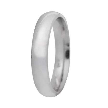 Alianza plata 4 mm lisa