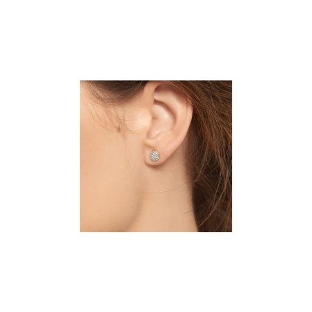 Pendientes Le Carré Mujer Rosetas Oro bicolor y Diamantes GB090OA.00