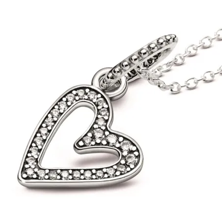 Collar Corazón Brillante de Pandora 398688C01