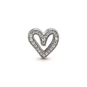 Charm en filigrana Corazón Brillante de Pandora 798692C01