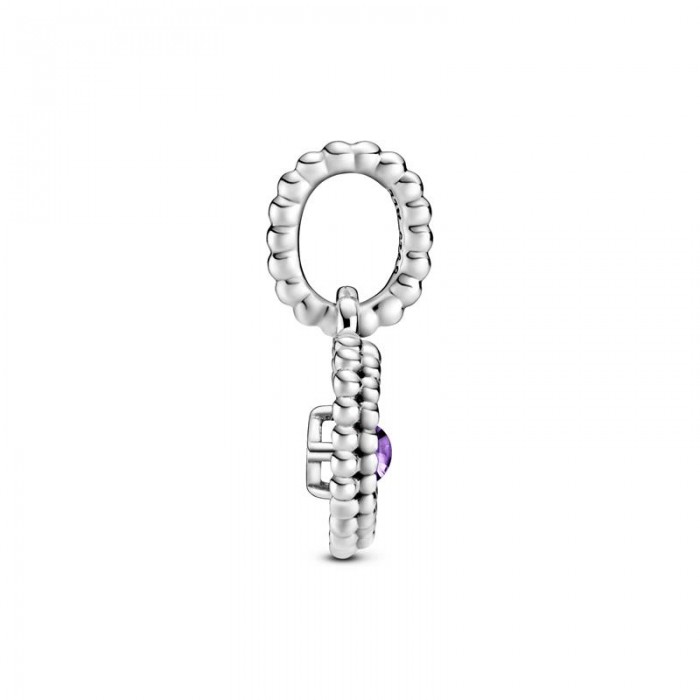 Charm Pandora colgante Corazón Piedra de Nacimiento Febrero 798854C03